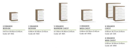 Catania Bedroom Range